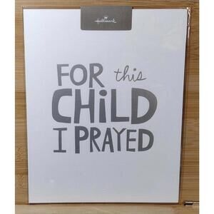 Hallmark Inspirational Wall‎ Art Print - 'For This Child I Prayed'
